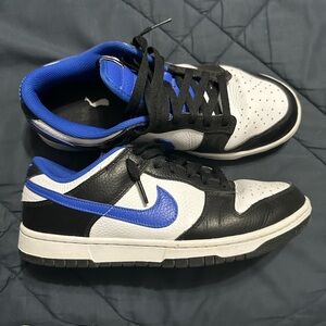 Nike Dunks Men's Black and Blue Sneakers